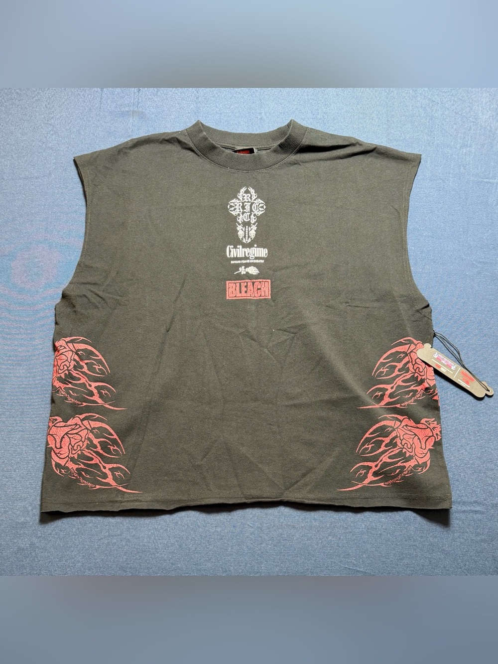 Cotton NWT Civil Regime Bleach Renji Anime Graphic Muscle Tee Large